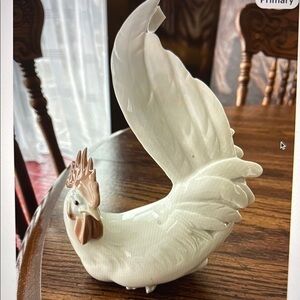 Lladro Rooster Figurine, Marked